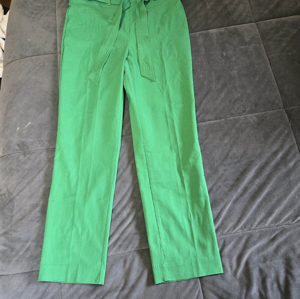 Women's Green Straight Leg Jeans
